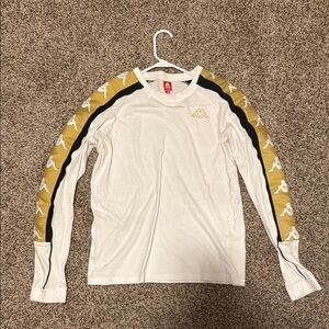 Kappa White and Gold Long Sleeve Shirt